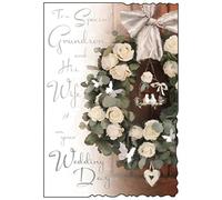 Jonny Javelin Special Grandson and Wife Wedding Day Card
