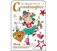 Jonny Javelin Special Great Granddaughter Merry Christmas Card Candy Stick