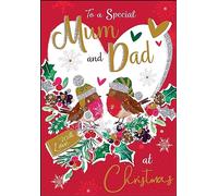 Jonny Javelin Special Mum And Dad At Christmas Card Robins
