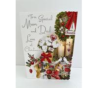 Jonny Javelin Special Mum And Dad Love At Christmas Time Card Festive Mantlepiece