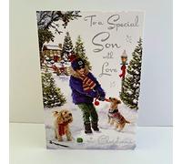 Jonny Javelin Special Son Love At Christmas Card Boy Dogs