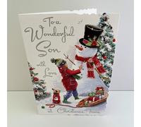 Jonny Javelin Special Son Love At Christmas Card Boy Snowman