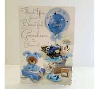 Jonny Javelin Thank You for A Beautiful Grandson to Cherish New Baby Card