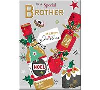 Jonny Javelin To A Special Brother Merry Christmas Card Beer Bottle