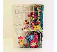 Jonny Javelin to A Special Daughter in Law Happy Birthday Card - Strawberry Cake Presents Flowers