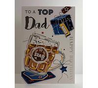 Jonny Javelin to A Top Dad Happy Birthday Card - Pint of Beer