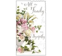 Jonny Javelin To All The Family With Sympathy Flowers Card