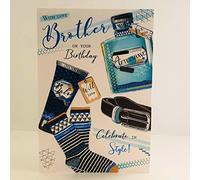 Jonny Javelin with Love Brother On Your Birthday Card - Aftershave