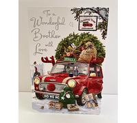 Jonny Javelin Wonderful Brother With Love Christmas Card