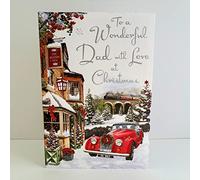 Jonny Javelin Wonderful Dad Love At Christmas Time Card Red Car