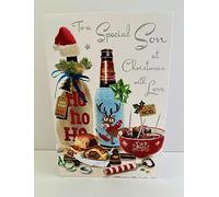 Jonny Javelin Wonderful Son At Christmas Card Beer Snacks