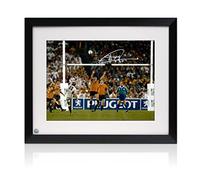 Jonny Wilkinson Signed England Rugby Photo: The Drop-Kick. Framed