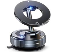 Jononser Vacuum Magnetic Suction Cup Phone Mount for Magsafe, 360° Adjustable Magnetic Phone Holder, Pocket Size Foldable Portable Cell Phone Holders for Your Car for All Smartphones & All Car Models