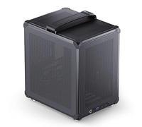 Jonsbo C6-ITX PC Case Mini-Tower Black - Compact, Mini-ITX, GPUs up to 255mm, CPU Cooler up to 75mm, Up to 3 Fans, USB-C Front I/O