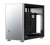Jonsbo compatible A4 Mini-ITX Gehäuse, Tempered Glass - silber