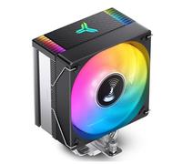 JONSBO CR1000 EVO ARGB CPU Cooler,Silent Series CPU Cooler, CPU Fan Air Cooler H154mm, 4 Copper Heat Pipe Insert Fin for AM4/AM5/Intel LGA1851/1700, 120mm PWM ARGB 9-Blades Fan,Top Cover Color, Black