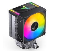 JONSBO CR1400 EVO CPU Cooler,ARGB Mute Series air Cooling, CPU Fan Height 130mm,92mm Fan Mini CPU Cooler,4 Copper Heat Pipes Air heatsink Tower Radiator, for AM5/AM4/Intel LGA1700/1851,Black