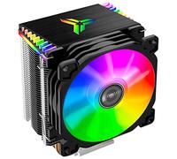 JONSBO CR1400 RGB CPU Air Cooler, 92mm PWM CPU Cooler with 4 Heat Pipes, Removable Computer PC Fans Easy to Install, Quiet Rainbow RGB Cooling Fan for Intel LGA 1700/1200/1151, AMD AM4 AM5, Black