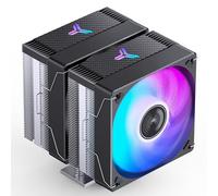 Jonsbo CR3000E Color Dual-Tower CPU Cooler,Automatically Change Colors，120mm/4.7in Dual-Fan Radiator,6 Against Gravity High Heatpipe Cooling,H155mm/6.1in,Support AM4/AM5/Intel 1700,CPU Fan,Black