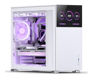 Jonsbo D41 Standard Screen ATX PC Case - White, Tempered Glass