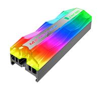 Jonsbo M.2-2 ARGB computer cooling system Solid-state drive Heatsink/Radiatior Black, White 1 pc(s)