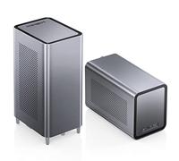 JONSBO N1 Mini-ITX NAS Chassis, ITX Computer Case, 5+1 Disk Bays NAS Mini Aluminum with Steel Plate Case, Built-in 14cm Fan, Only SFX Power Bite, Support H 70mm CPU Cooler