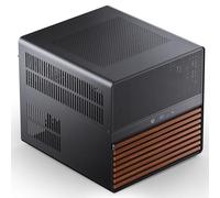 JONSBO N5 NAS Pc Case, E-ATX,12HDD+4SSD Drive Bay GPU HP Host, Supports Max. 4 GPU,E-A.TX(330mm) MB/ATX PSU Supports, with 3 Fans Built-in, 8 Slots PCI, Solid Wood Veneer Computer Case,Home Server