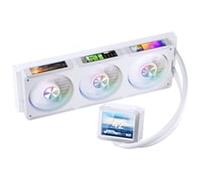 Jonsbo TF3-360SCB AIO CPU Cooler with LCD, ARGB - 360mm, White