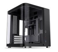 Jonsbo TK-1 2.0 Micro-ATX Case, Tempered Curved Glass - Black - TK-1 Black