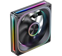 JONSBO ZA-120B PC Case Fan, Silent Computer ARGB Fan with 4-Sides Infinity Mirror 2400RPM, PWM Integrated M&F Head,Aluminum Nameplate, 28MM Thick,Black