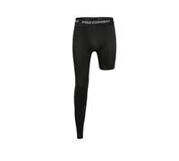 Jonscart One Leg Compression Tights Long Pants Basketball Sports Base Layer Underwear Active Tight (Black-Right-Long,Medium)