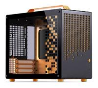 Jonsplus (Jonsbo) Z20 Micro-ATX case, with carrying handle - black/orange