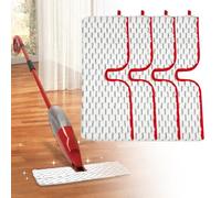 Jonuin 4 Pack 1-2 Spray Max Mop Head Replacement Compatible with Vileda ProMist MAX, Spray Mop Replacement Pads, Reusable Double-Sided Microfibre Spray Mop Pads for Wet & Dry Use (Grey)