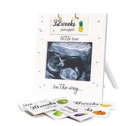 Jonuin Baby Scan Photo Frames with 8-40 Weeks Countdown (Fruit/Vegetable), Ultrasound Baby Photo Frame, Mum to be Gift, Baby Announcement Gifts, Gender Reveal Gifts, Pregnancy Gifts for Mum Expecting