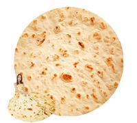 Jonuin Burrito Blanket, Novelty Burrito Throw Blankets for Adults Kids, Soft Tortilla Blanket, Realistic Food Blankets, Flannel Plush Throw for Bed Sofa Couch Travel Picnic, 180cm（71"）