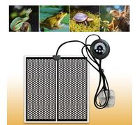 Jonuin Reptile Heat Mat, Reptile Heat Pad with 7 Button Temperature Adjustment, 3 Timer Settings, Terrarium Heat Mats for Reptiles Tortoise Snakes Lizard Gecko Hermit Crab Turtle (5W,5.9x5.5 Inches)
