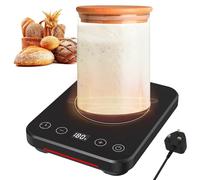 Jonuin Sourdough Starter Warmer with UK Plug, 36W Warming Heating Pad for Sour Dough Starter with 12H Timer, Precise 1℃ Temperature Control (21-38℃), Accurate Fermentation for Home Baking