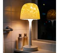 Jonuin Spa-Like Waterproof Shower Lamp with 16 Color Ocean Wave Projector, Rechargeable Shower Lamp with Remote & Touch Control, Cordless Bathroom Lamp for Shower Bathtub, Spa Gifts