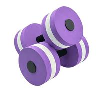 Jonuin Water Dumbbells, 2 Pack Aquatic Exercise Dumbbells, Eva Foam Fitness Weights for Water Aerobics, Floating Dumbbell for Weight Loss, Aquatic Exercise, Resistance Training (Purple)