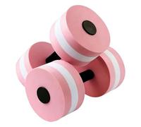 Jonuin Water Dumbbells, 2 Pack Aquatic Exercise Dumbbells, Eva Foam Fitness Weights for Water Aerobics, Floating Dumbbell for Weight Loss, Aquatic Exercise, Resistance Training (Pink)