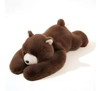 Jonuin Weighted Plush Red Panda, 1KG Weighted Stuffed Animal, 45cm Cute Weighted Teddy, Red Panda Plush Hugging Pillow for Anxiety Relief and Sleep (Little Brown Bear)