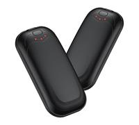 Jonwall Rechargeable Hand Warmers 2 Pack, Electric Portable Hand Warmer Reusable USB Handwarmers, 3 Levels Heat Pocket Warmer Hand Heater Great Gift for Women Men Outdoor Camping Fishing Golf (Black)