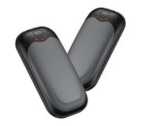 Jonwall Rechargeable Hand Warmers 2 Pack, Electric Portable Hand Warmer Reusable USB Handwarmers, 3 Levels Heat Pocket Warmer Hand Heater Great Gift for Women Men Outdoor Camping Fishing Golf (Grey)