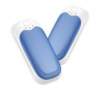 Jonwall Rechargeable Hand Warmers 2 Pack, Electric Portable Hand Warmer Reusable USB Handwarmers, 3 Levels Heat Pocket Warmer Hand Heater Great Gift for Women Men Outdoor Camping Fishing Golf (Blue)