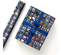 JONWIDR 5 Sheets Roblox Gift Wrapping Paper 51x75cm Kraft Paper Durable Roblox Gift Wrap Pack for Birthday, Party Storage Festive Decoration (Photo Album)