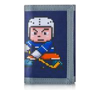 JONYEE Kids Wallet for Boys Ages 4-18, Novelty Trifold Wallet with Key Chain and Zipper Coin Pocket for Teens Children Girls Toddler, Canvas Wallet for Outdoors Sports Birthday Gifts, KT12-Baseball