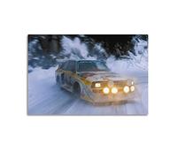 JONZA Rally Racing Car Poster for Audi Sport Quattro S1 in The Snow Decorative Painting Canvas Wall And Art Picture Family Bedroom Decor 12x18inch(30x45cm)