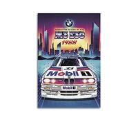 JONZA Rally Racing Car Poster for BMW M3 E30 Sport Car Decorative Painting Canvas Wall And Art Picture Family Bedroom Decor 12x18inch(30x45cm)