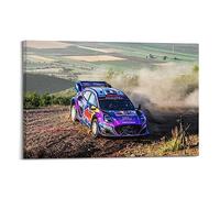 JONZA Rally Racing Car Poster for Ford Puma Rally1 World Rally Championship Decorative Painting Canvas Wall And Art Picture Family Bedroom Decor 16x24inch(40x60cm)