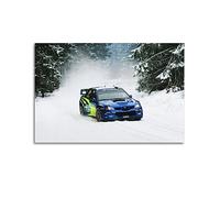 JONZA Rally Racing Car Poster for Subaru Impreza WRX STI in The Snow Decorative Painting Canvas Wall And Art Picture Family Bedroom Decor 24x36inch(60x90cm)